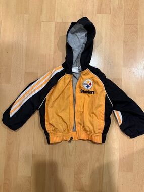 NFL Pittsburgh Steelers Yellow and Black Kids Jacket